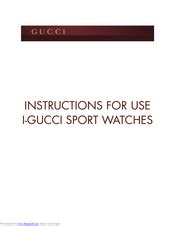 gucci 3000m service manual|Gucci chronograph manual.